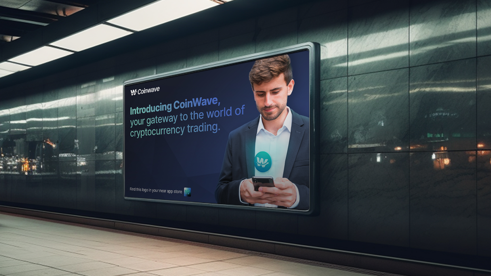 mockup train coinwave